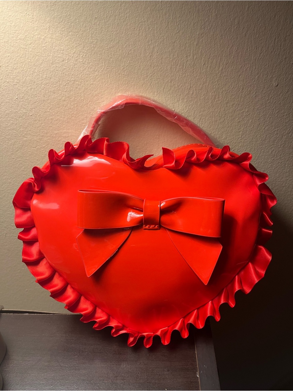 Bath & Body Works Red Heart Bow Cosmetic Bag NWT